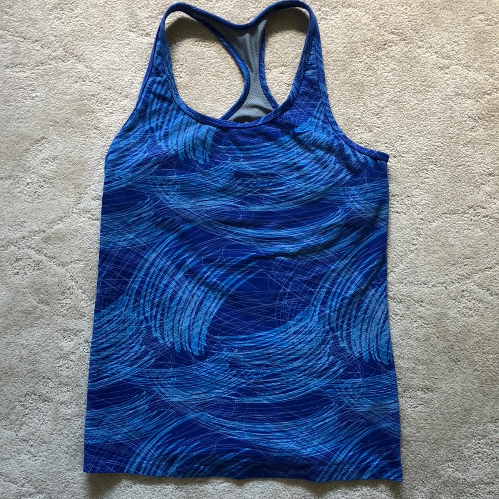 Nike tank dri-fit blue